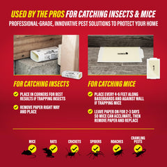 Catchmaster placa en mano muestra tamaño y facilidad de colocación