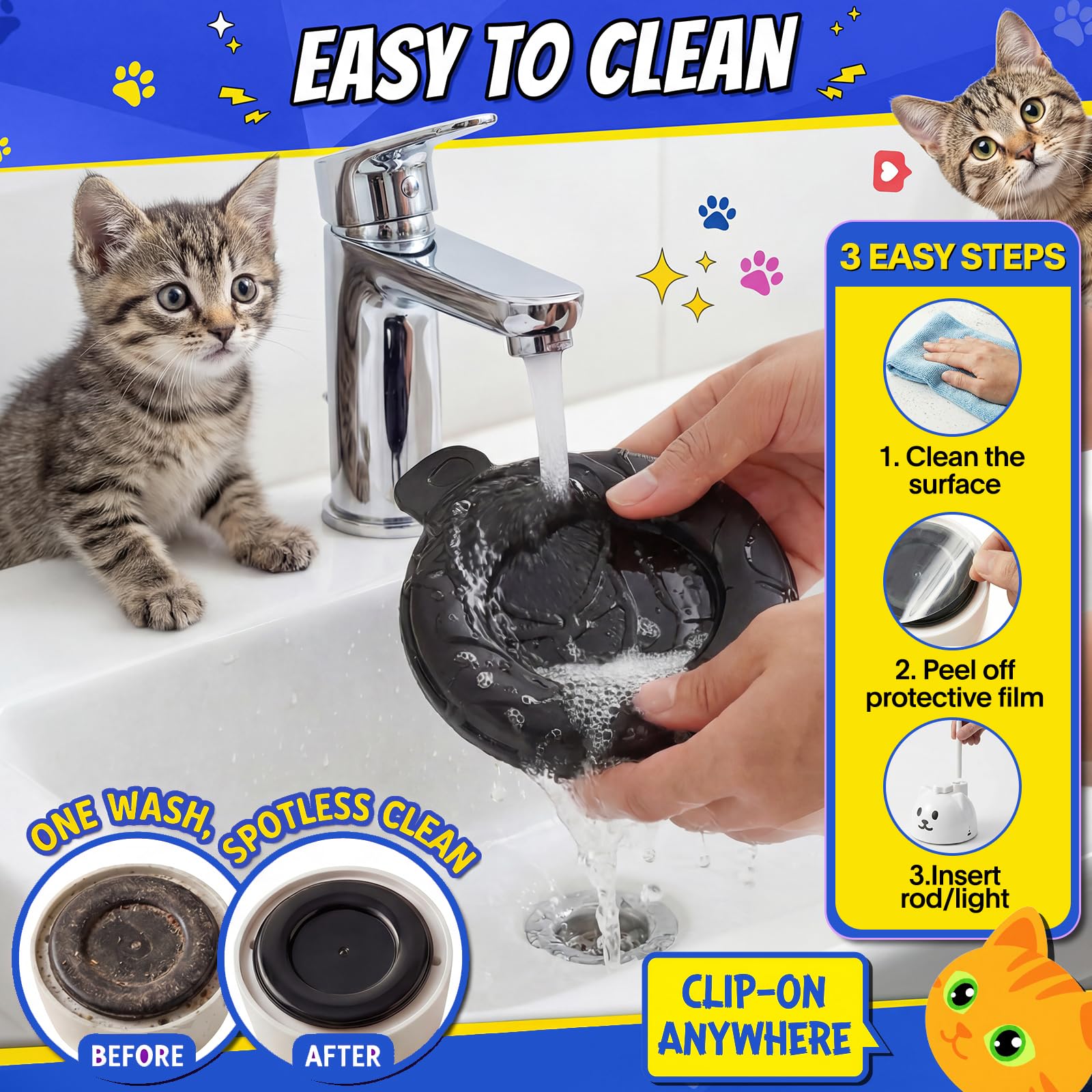 CATPICK comparación de tamaño con mano para referencia de escala