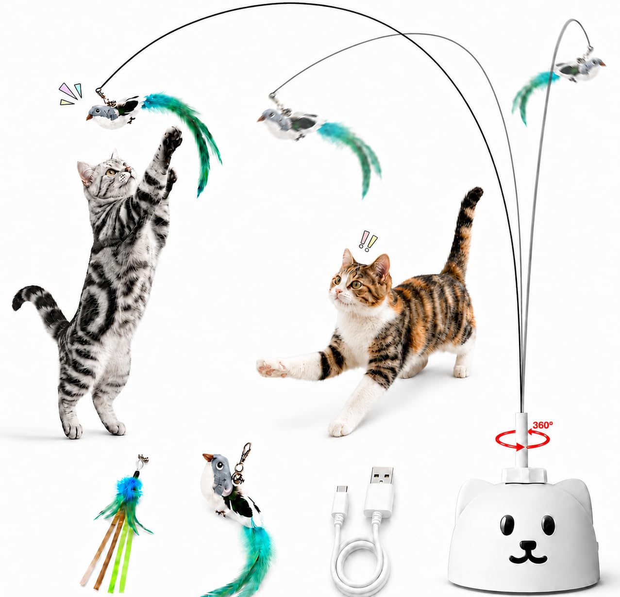 Catpick joy frente del empaque mostrando el juguete completo y beneficios