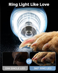 CATPICK anillo LED encendido, mejor visibilidad de uñas