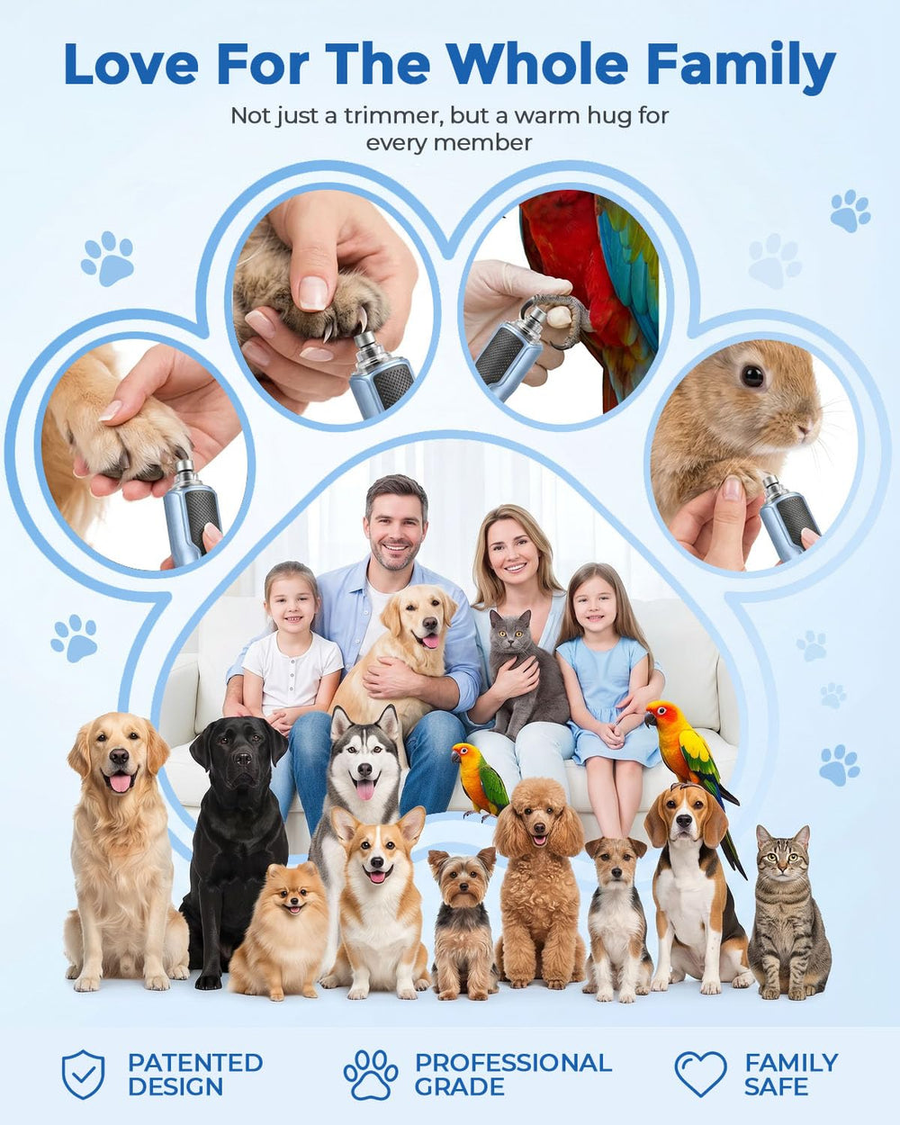 CATPICK primer plano de la carcasa, antideslizante y segura