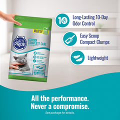 Cat's Pride arena en bandeja siendo usada, limpieza más sencilla