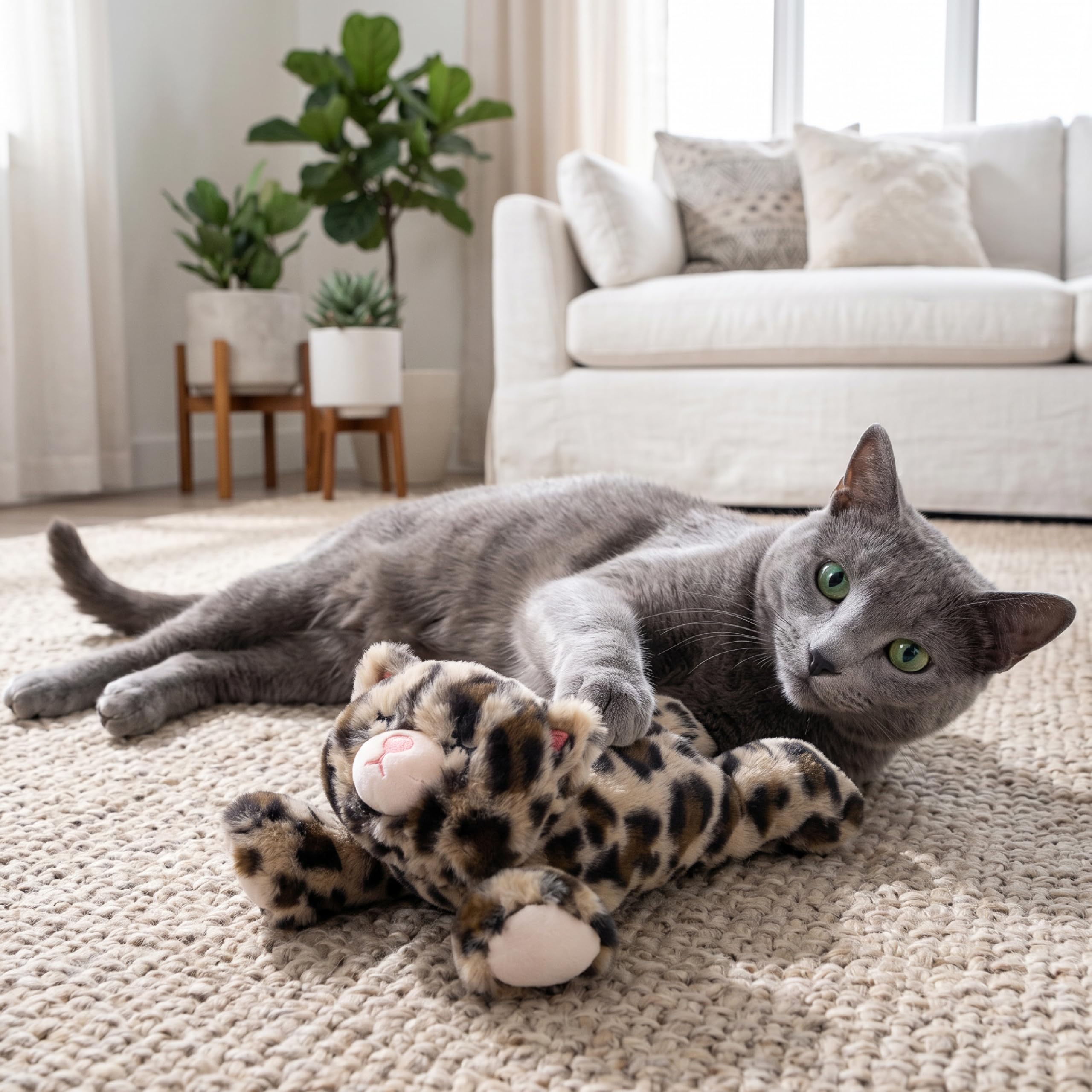 Catstages controles del peluche mostrando modos de calma claros