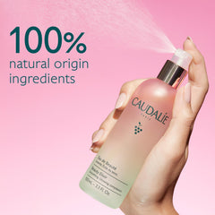 Caudalie textura de bruma visible tras la pulverización para glow