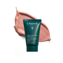 Caudalie bote frontal mostrando la mascarilla rosa y limpieza rápida