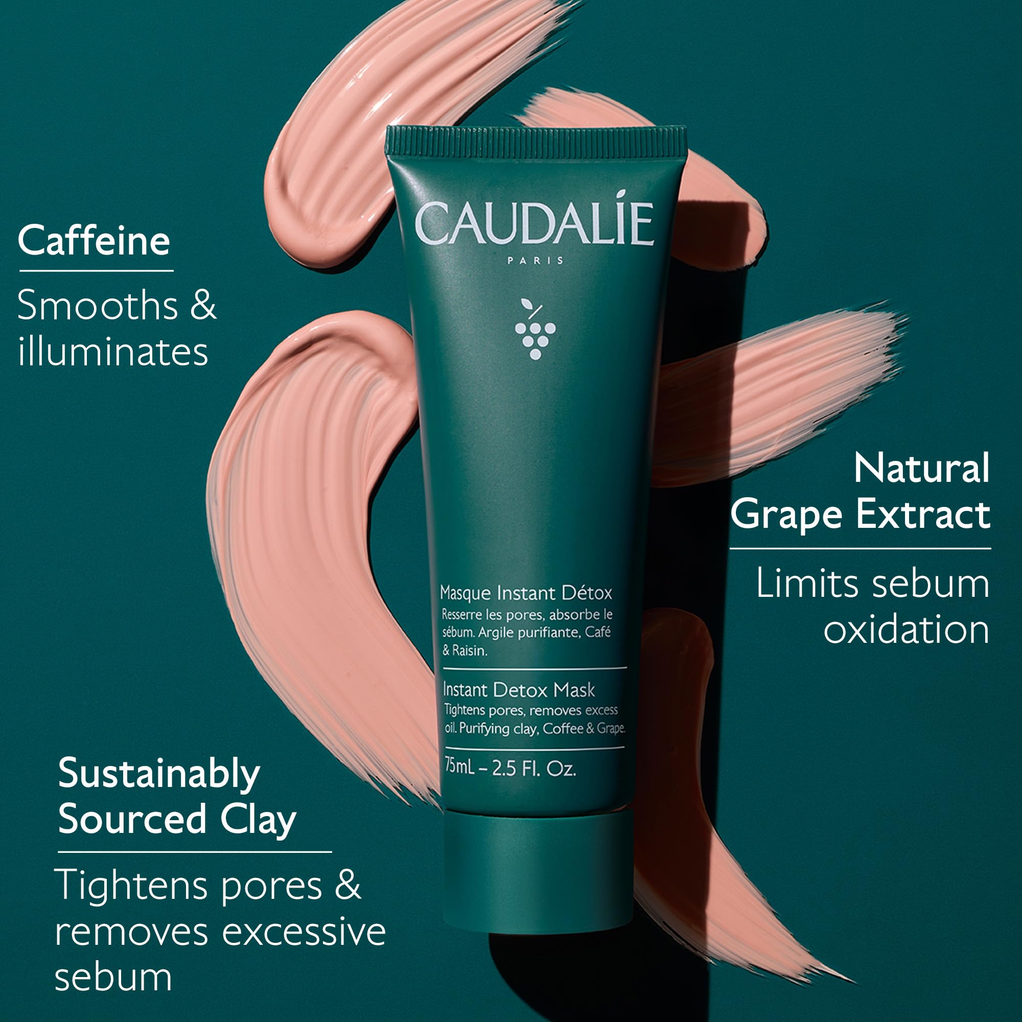 Caudalie tubo 35 ml mostrando tamaño práctico para llevar