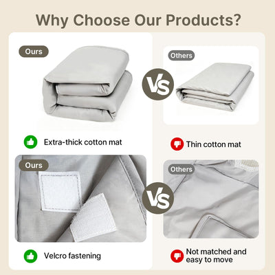 Cbcvvaer breathable mesh side detail enabling full visibility and airflow for caregiver monitoring