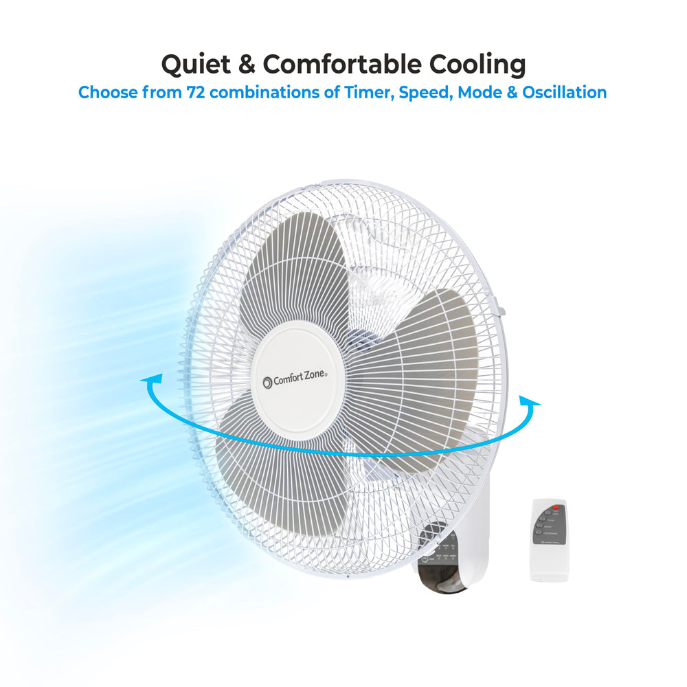 CCC COMFORT ZONE ventilador en dormitorio mostrando funcionamiento silencioso