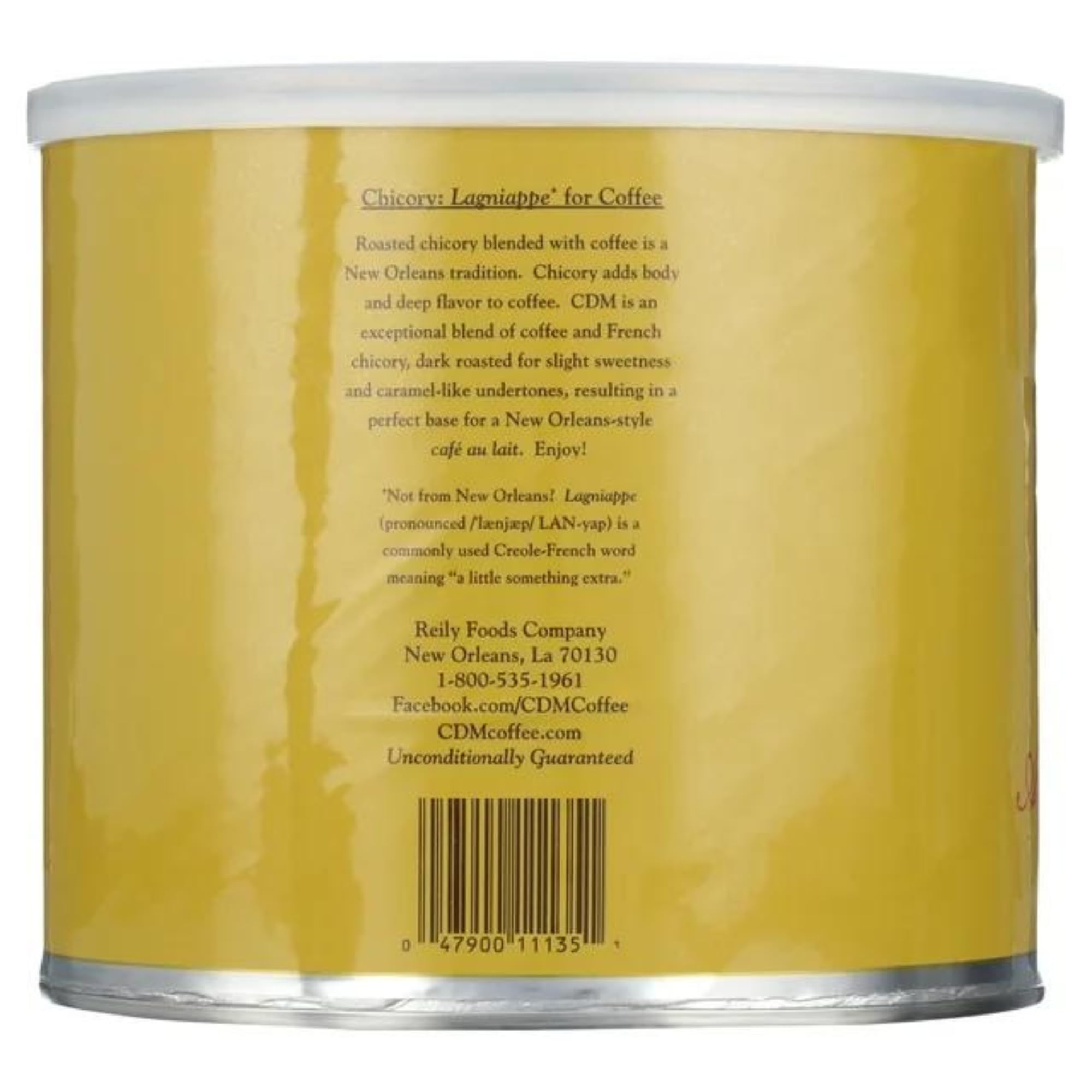 CDM café au lait servido, muestra mezcla ideal y crema suave