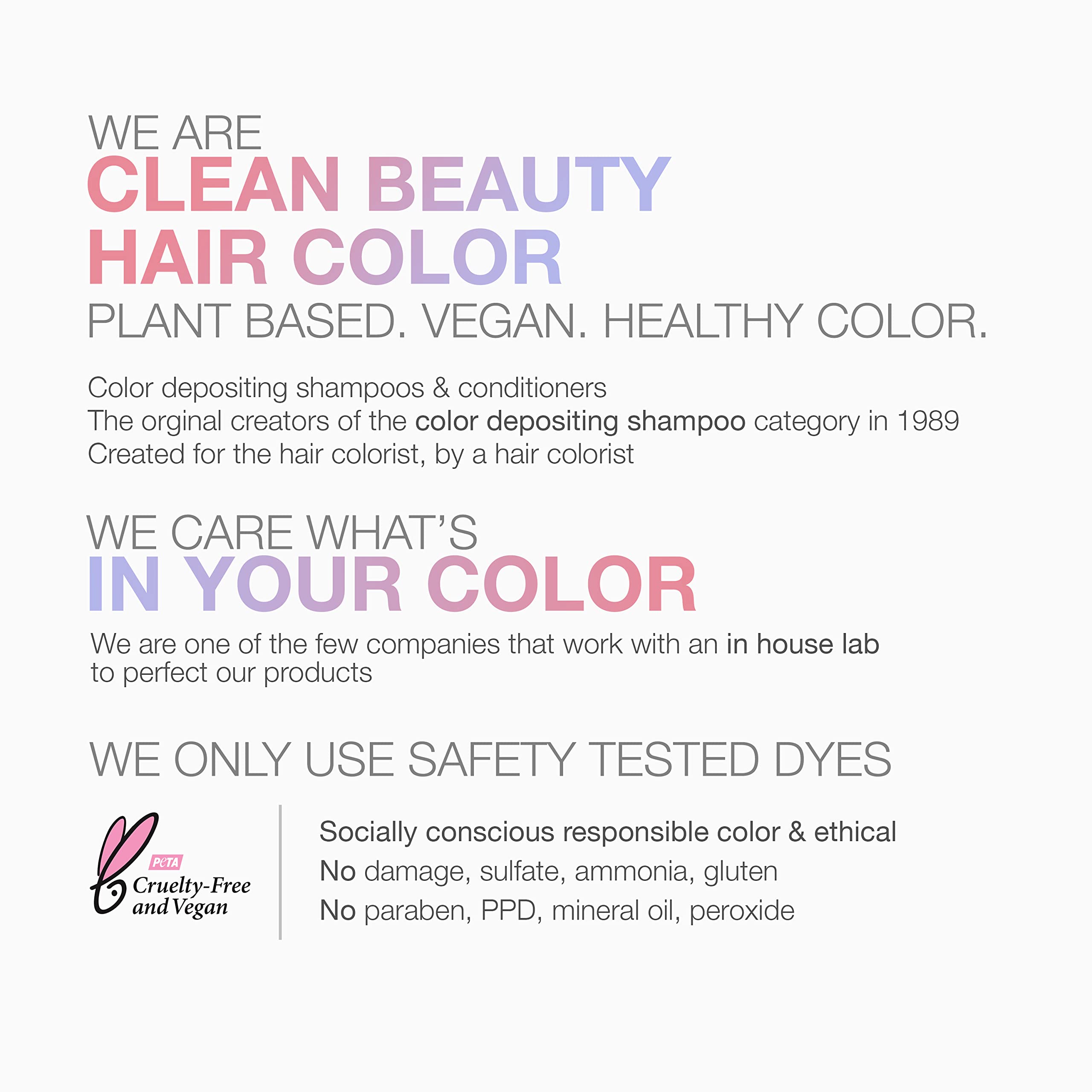 Celeb Luxury before and after image showing revitalized bold purple tone