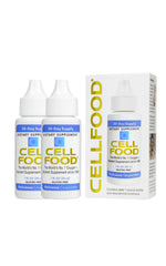 Cellfood vista frontal del empaque mostrando el frasco y etiqueta clara para identificación
