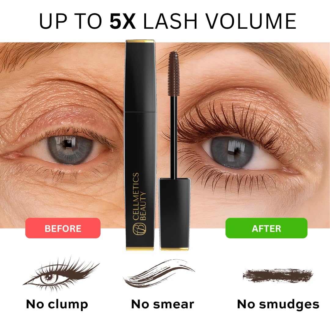 Cellmetics Mascara precision wand closeup for accurate, clump-free application benefit