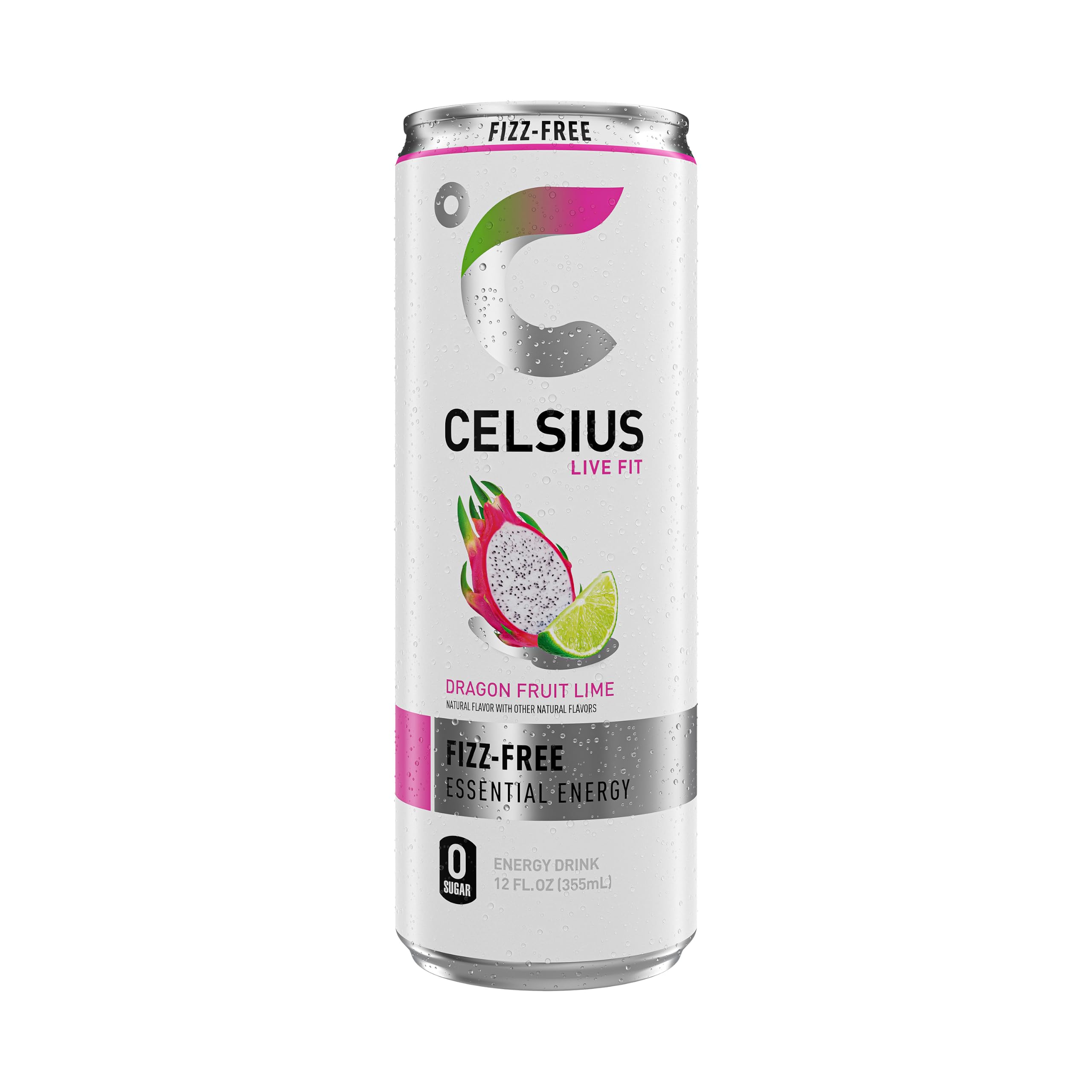 CELSIUS lata junto a una mano para mostrar tamaño práctico y portable