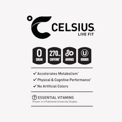 CELSIUS bebida junto a atleta en entrenamiento para rendimiento