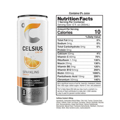 CELSIUS lata en mano ilustrando portabilidad y energía lista