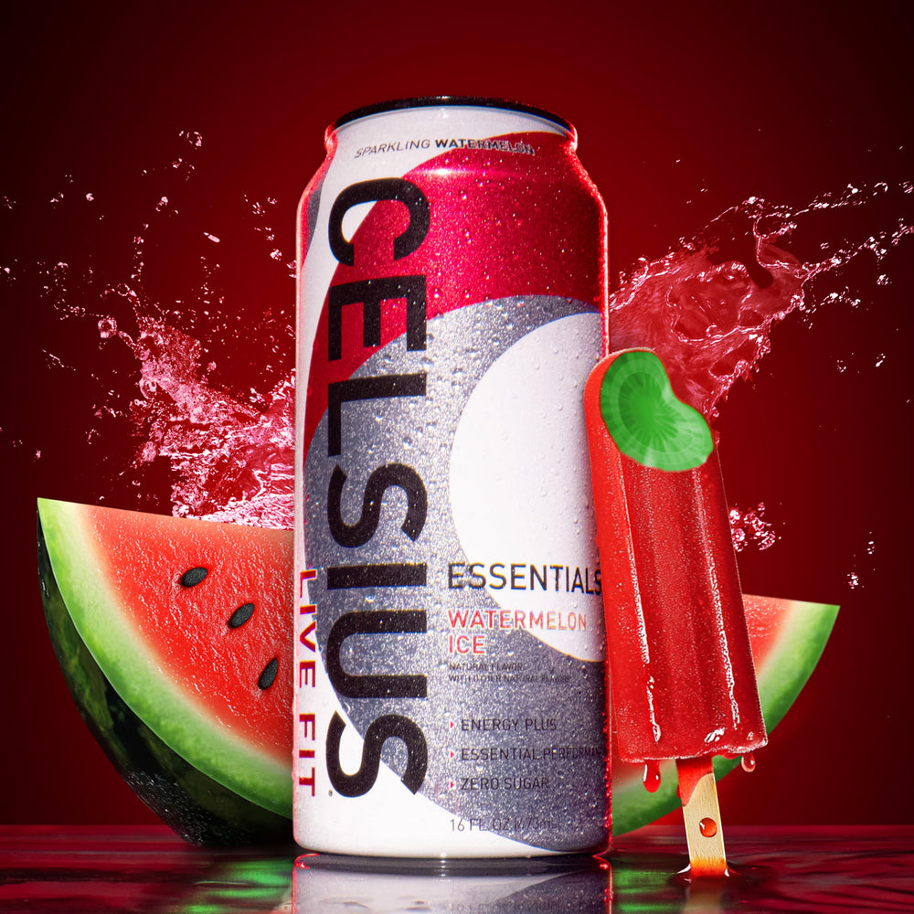 CELSIUS in a gym setting showing pre-workout use and performance readiness benefit