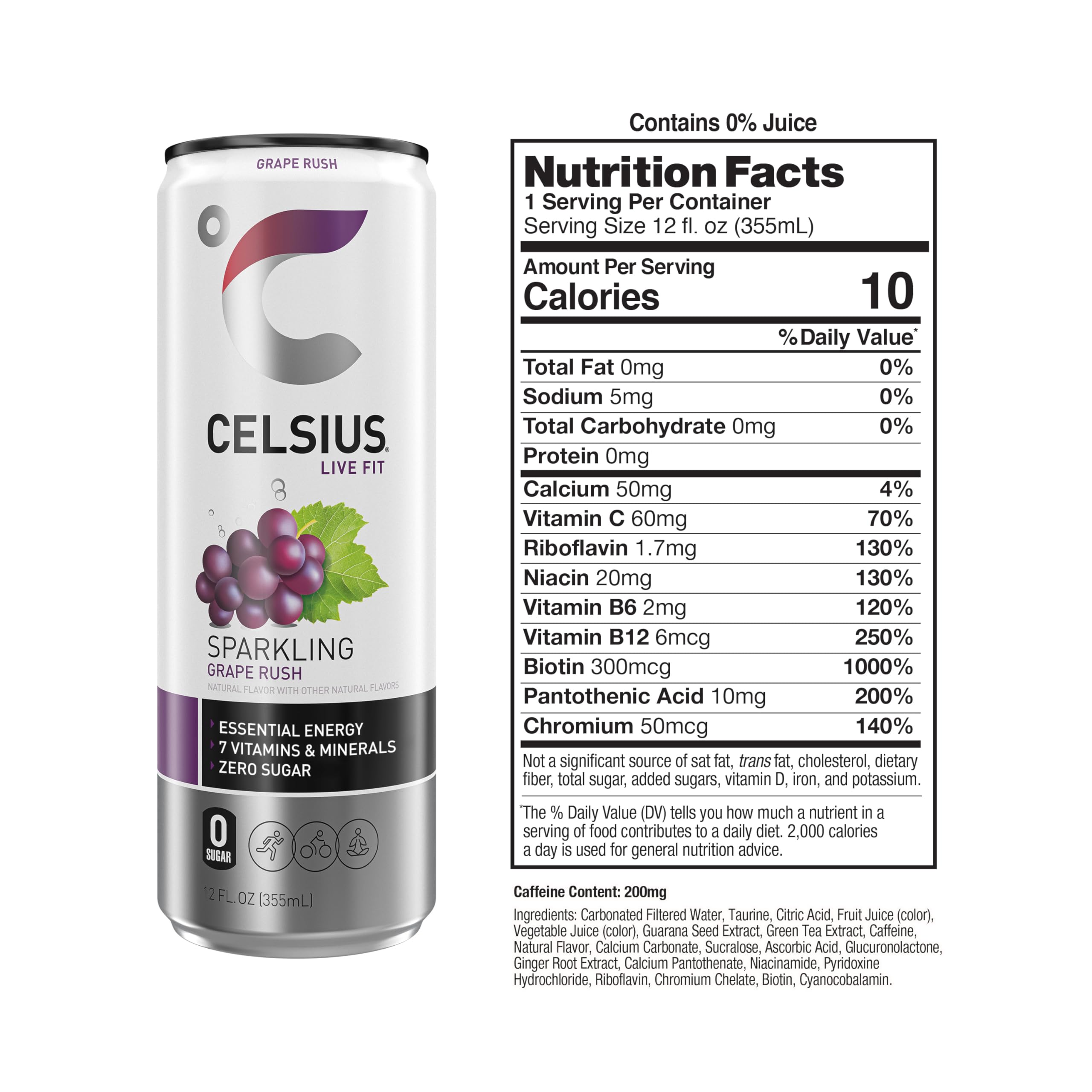 CELSIUS lata en mano demostrando tamaño conveniente y portátil