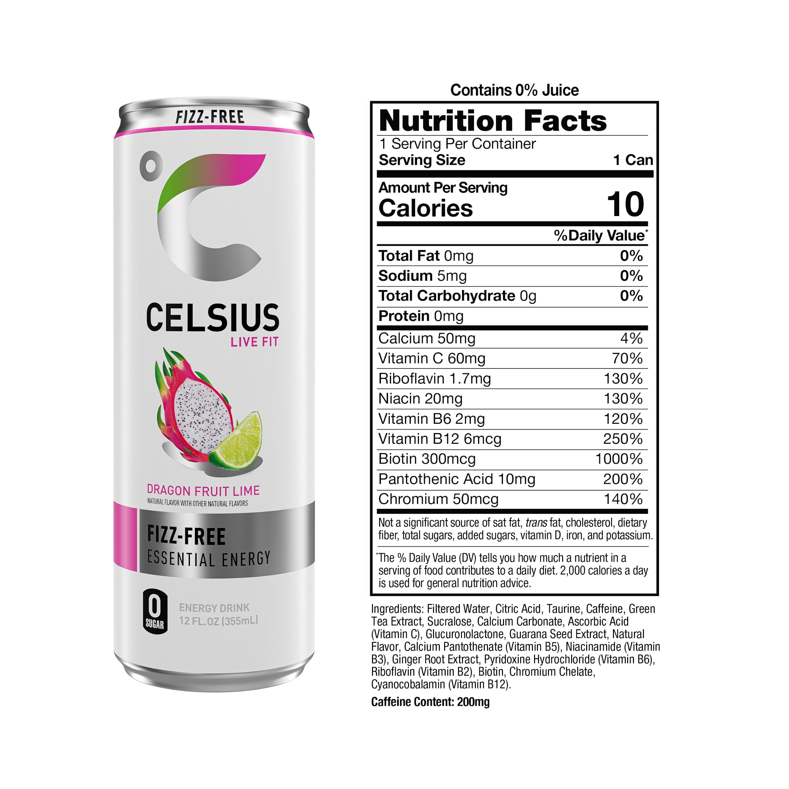 CELSIUS lata abierta sin gas enfocando líquido y textura refrescante