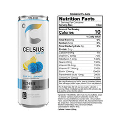 CELSIUS bebida sin gas color frutal mostrando textura y aspecto apetecible