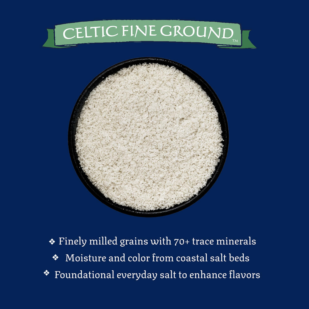 Celtic Sea Salt servido en cucharón, práctico para dosificación en cocina profesional
