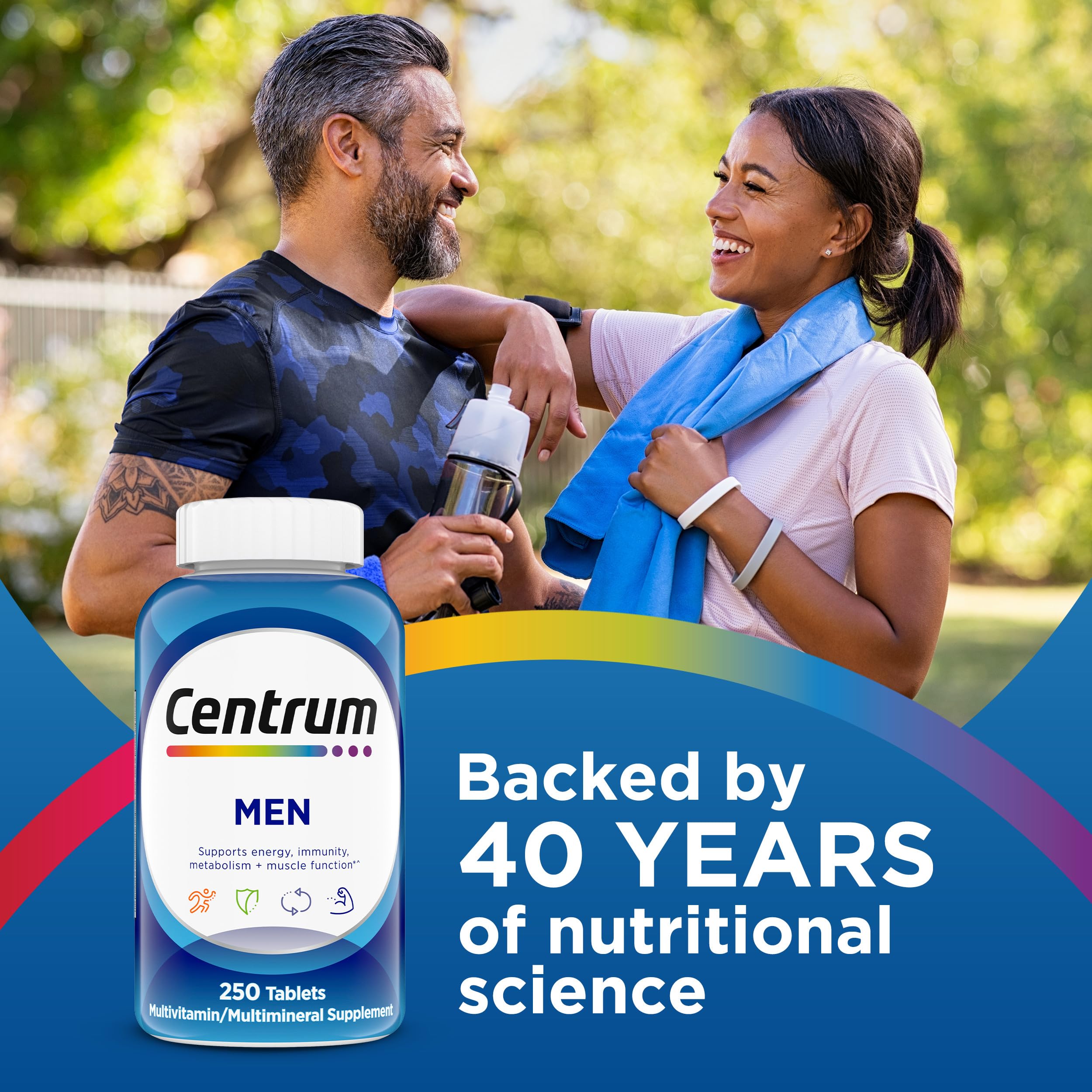 Centrum botella con sello de seguridad demostrando protección del producto