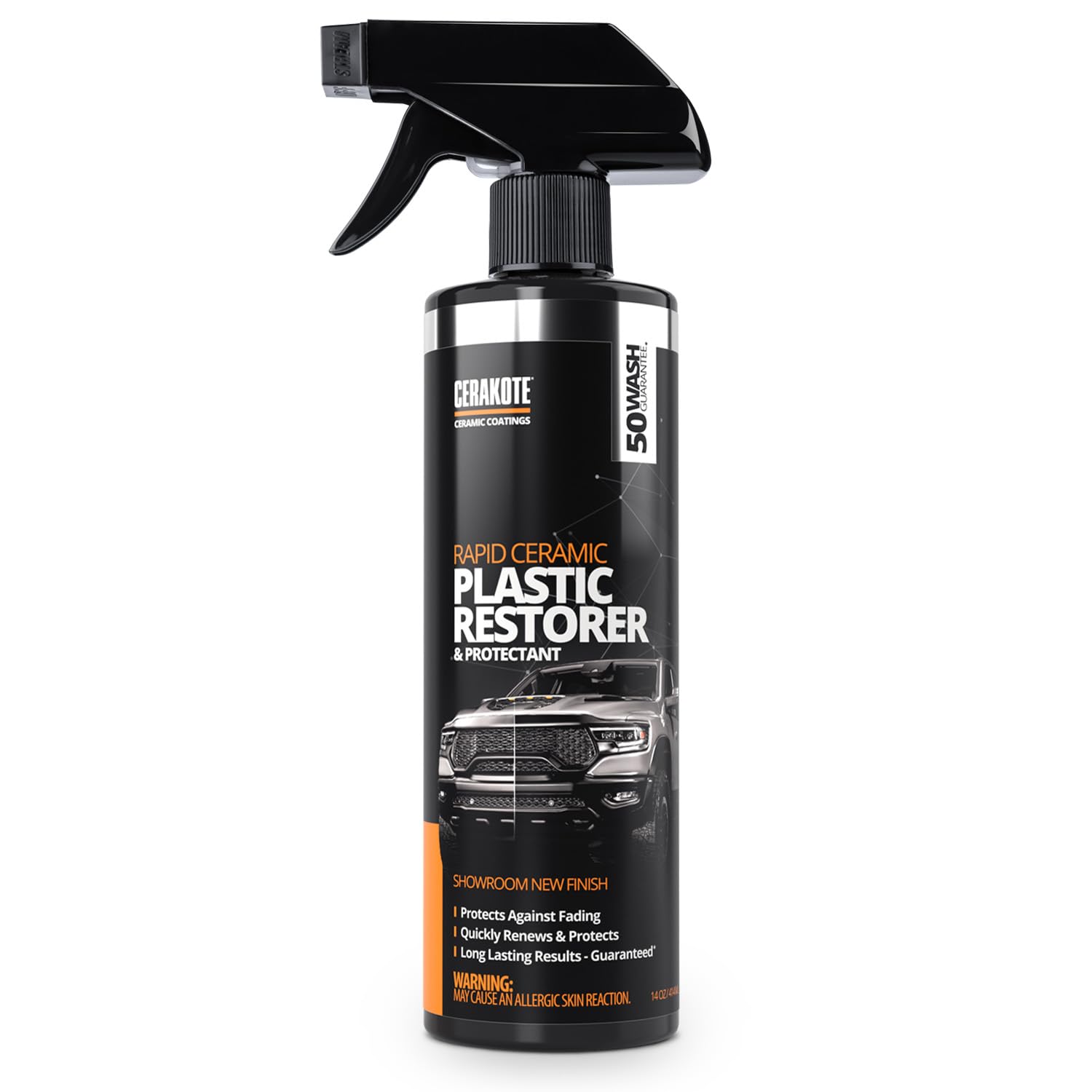 CERAKOTE aerosol frontal mostrando botella y diseño, protección cerámica visible
