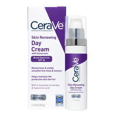 CeraVe day cream front packaging showing SPF 30 protection and benefit