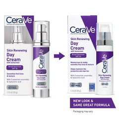 CeraVe day cream texture closeup showing lightweight, hydrating finish