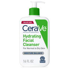 CeraVe limpiador hidratante frontal mostrando el envase ybeneficio limpieza suave