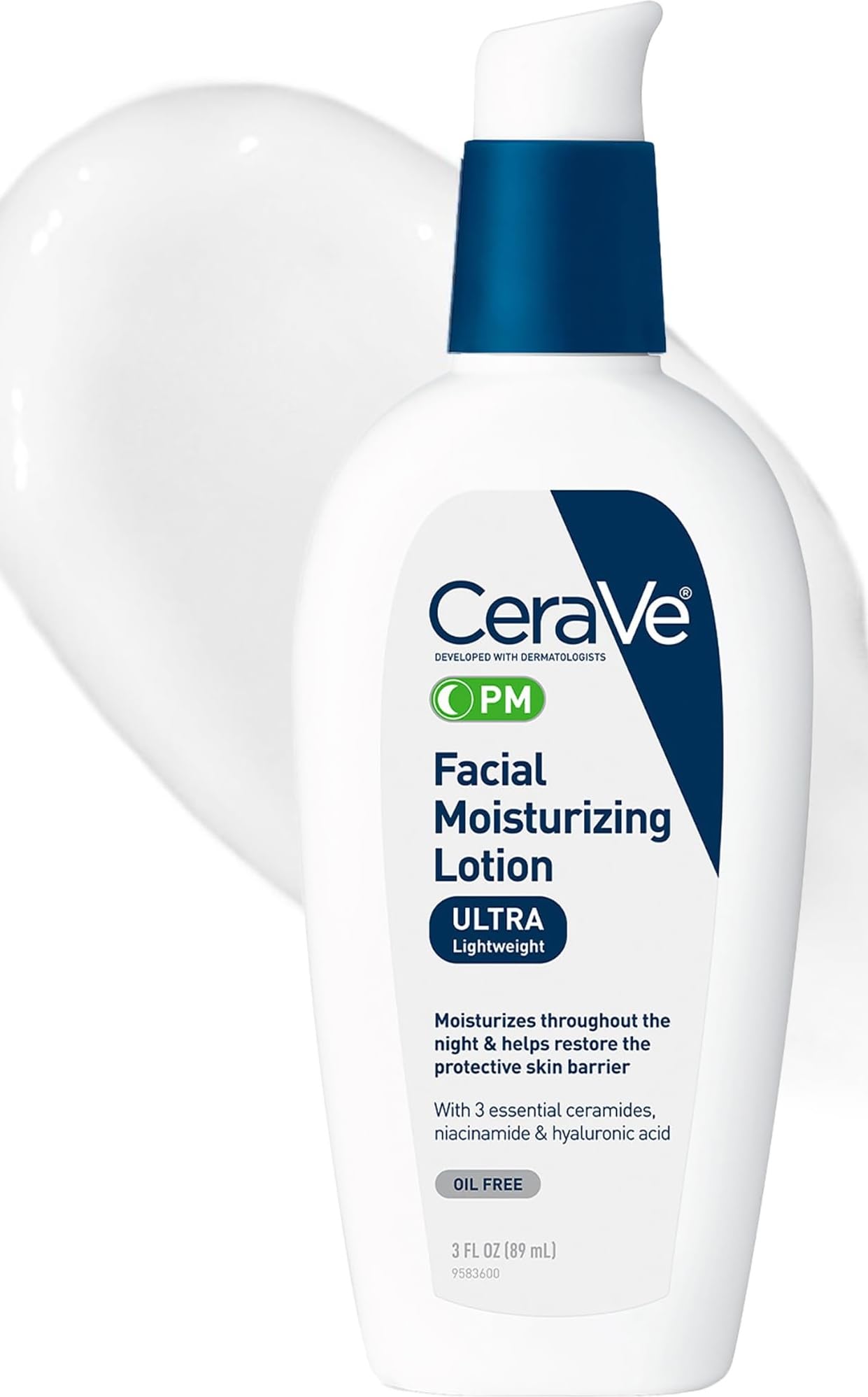 CeraVe frontal del envase mostrando tamaño y diseño, facilita identificación del producto
