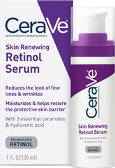 CeraVe envase frontal del suero retinol mostrando el diseño y uso fácil