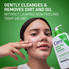 CeraVe textura cremosa en primer plano que ilustra hidratación sin resecar