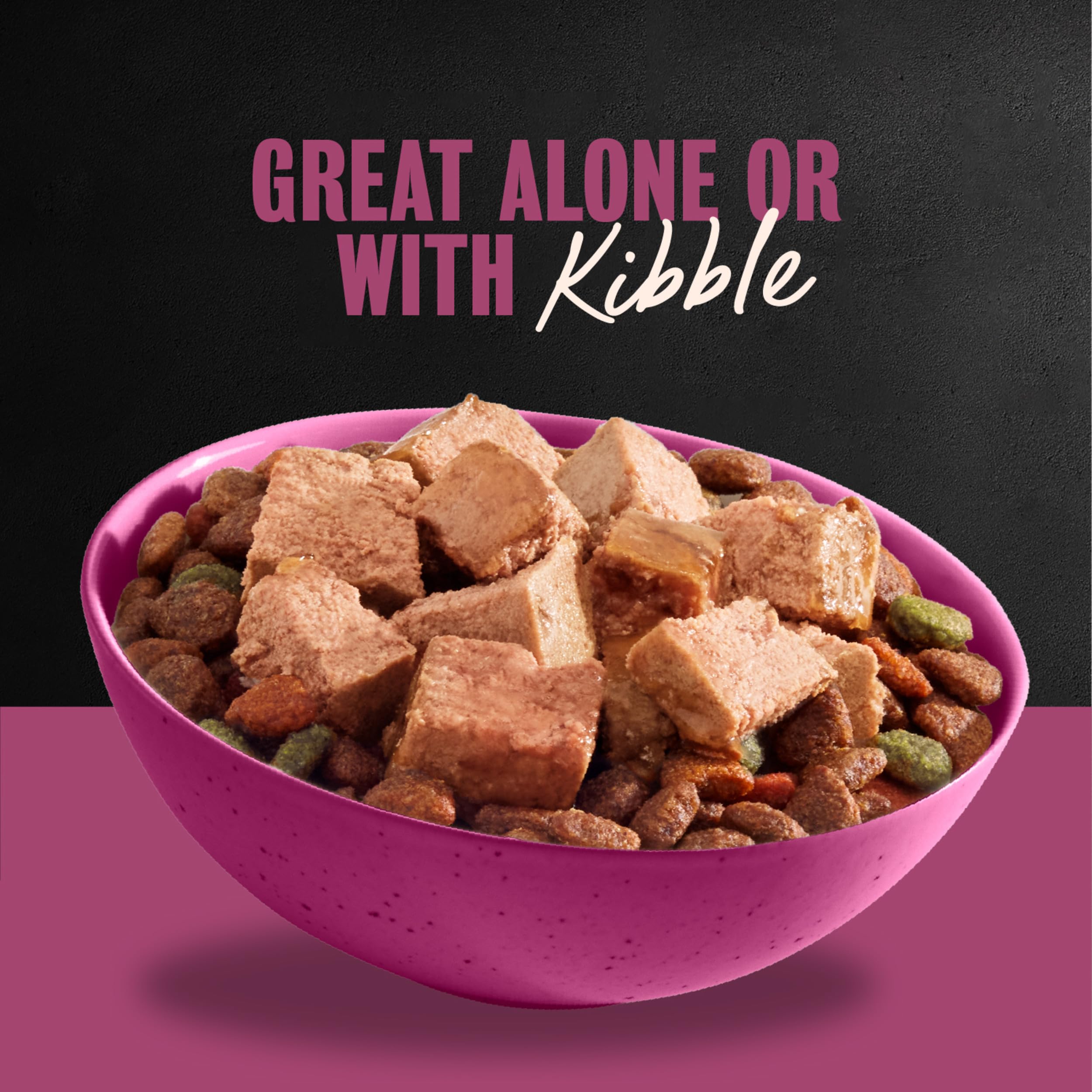 Cesar assortment of trays displayed to show flavor variety and feeding flexibility benefit