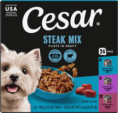 Cesar empaque frontal que muestra variedad y conveniencia