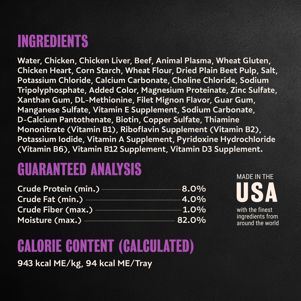 Cesar etiqueta nutricional visible, informa sobre ingredientes y balance