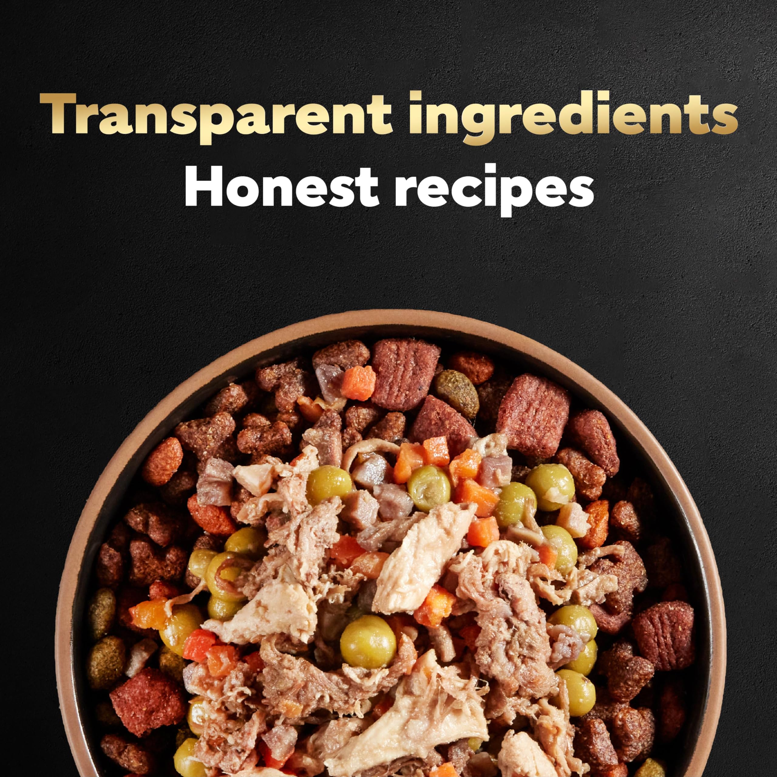 Cesar ingredientes principales: buey, pollo y verduras frescas