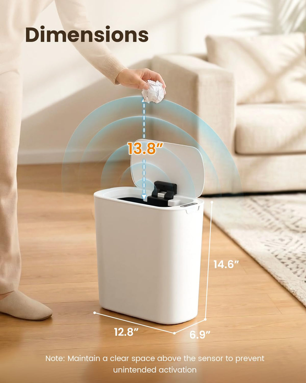 Cesun in a modern bathroom setting offering tidy, hands-free convenience