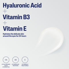 Cetaphil aplicación con los dedos en el contorno de ojos para hidratación precisa