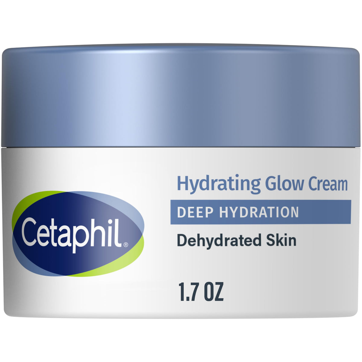 Cetaphil envase frontal crema facial que muestra formulación y beneficio hidratante