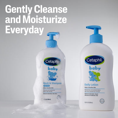Cetaphil etiqueta con ingredientes para piel sensible, beneficio de transparencia y confianza