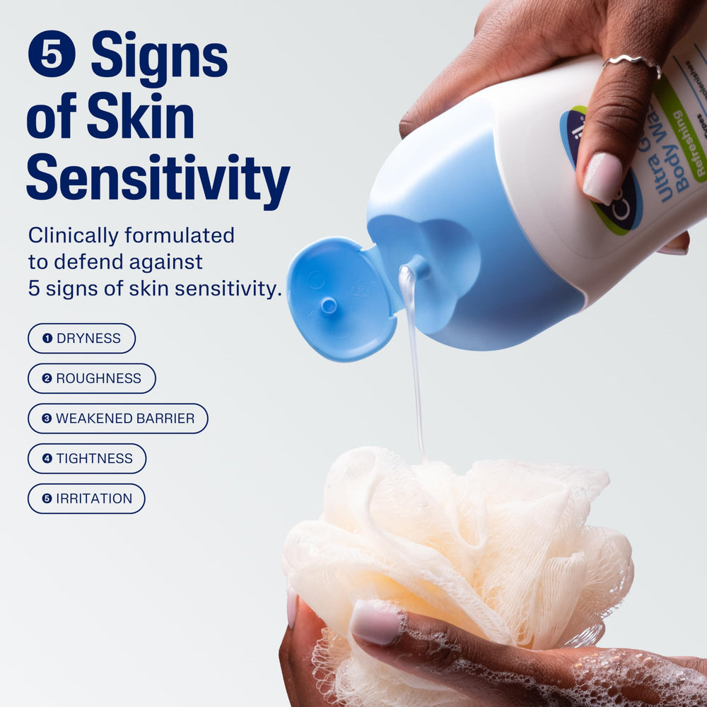 Cetaphil en baño minimalista transmitiendo rutina calmante