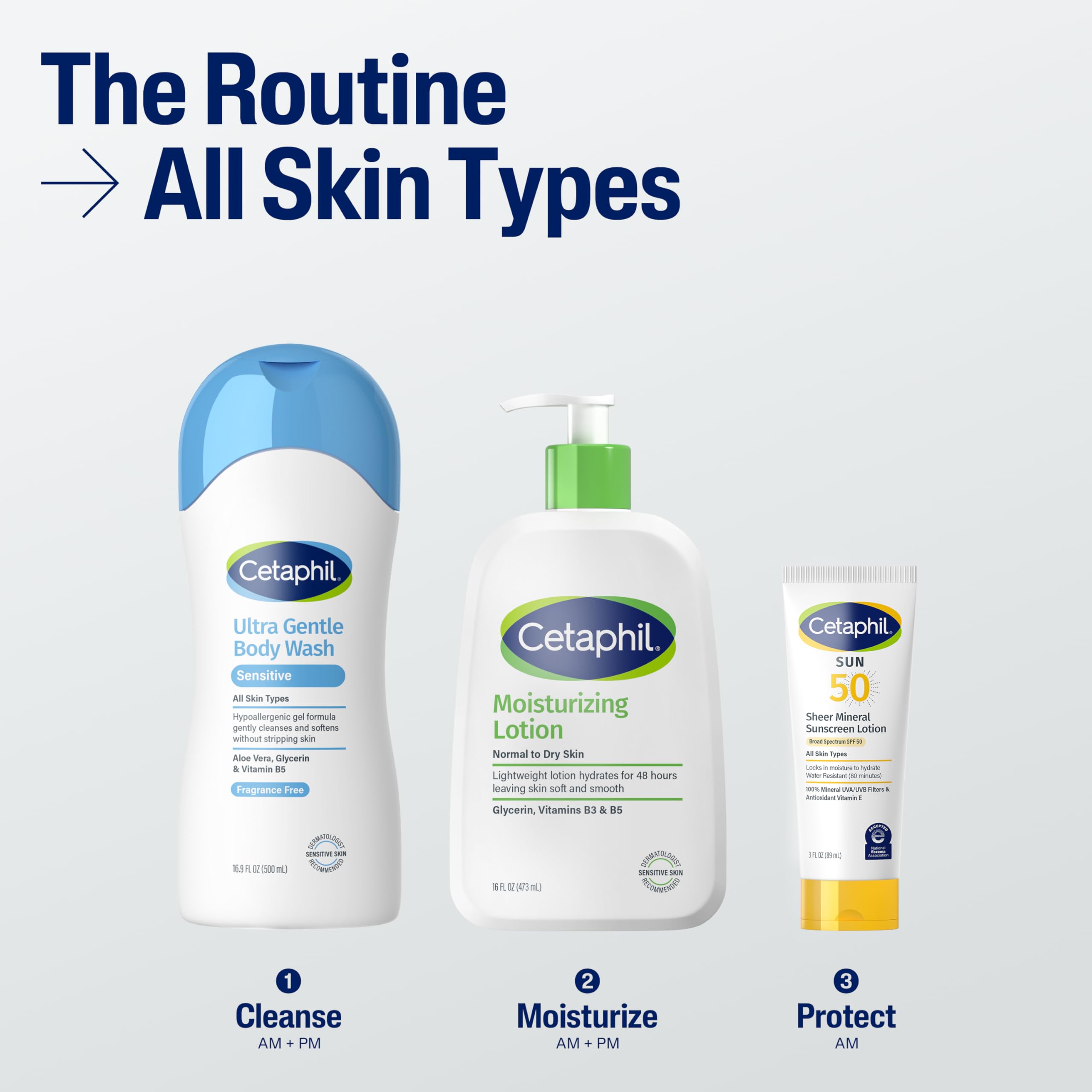 Cetaphil with aloe vera visual highlighting soothing ingredient and hydration