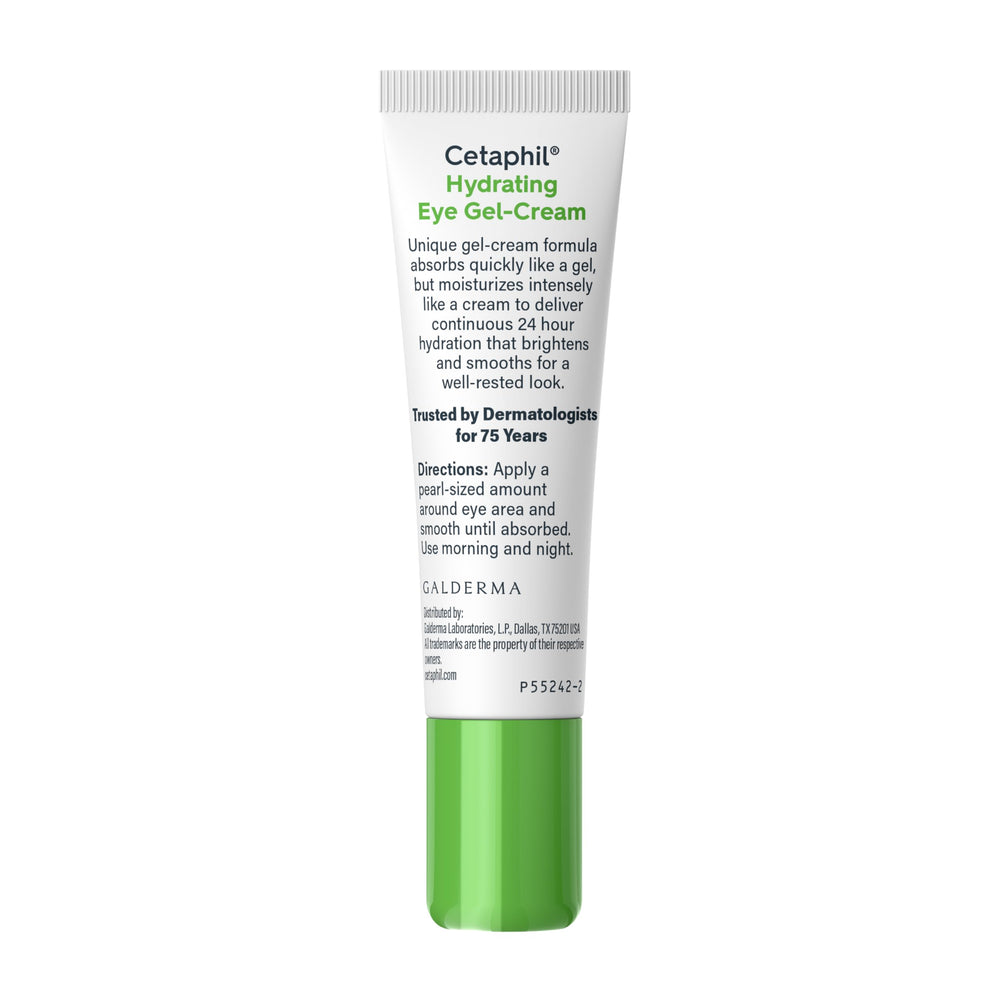 Cetaphil botella en primer plano sobre piel, destacando hidratación y tolerancia