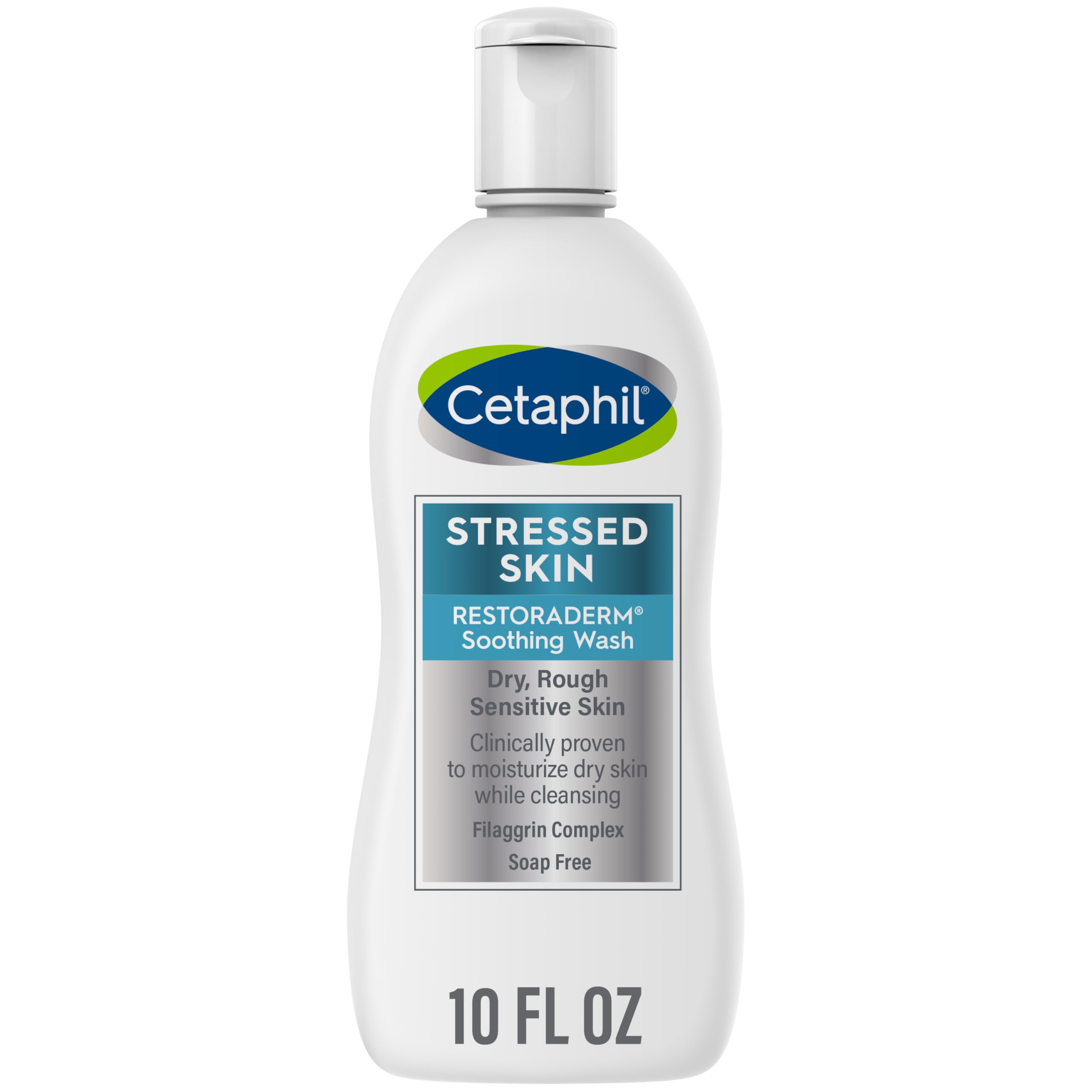 Cetaphil RESTORADERM frente del envase mostrando el diseño y la utilidad