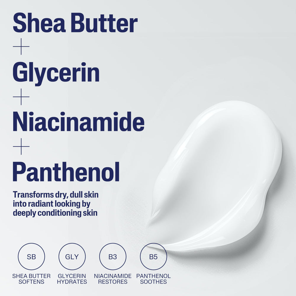 Persona aplicando Cetaphil en manos para nutrición inmediata