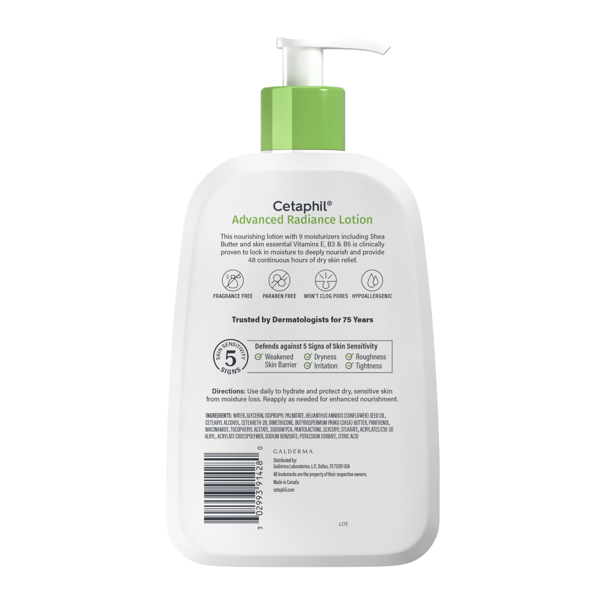 Aplicación de Cetaphil en codos y pies para zonas muy secas