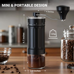 CEVING tamaño junto a taza para comparar capacidad portátil
