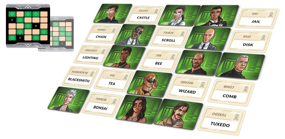 CGE Codenames Duet 2.ª edición inserto interno que organiza cartas y acelera montaje