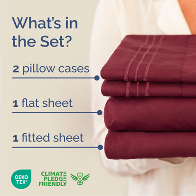 CGK Unlimited fitted sheet corner detail highlighting deep pocket and elastic fit benefit
