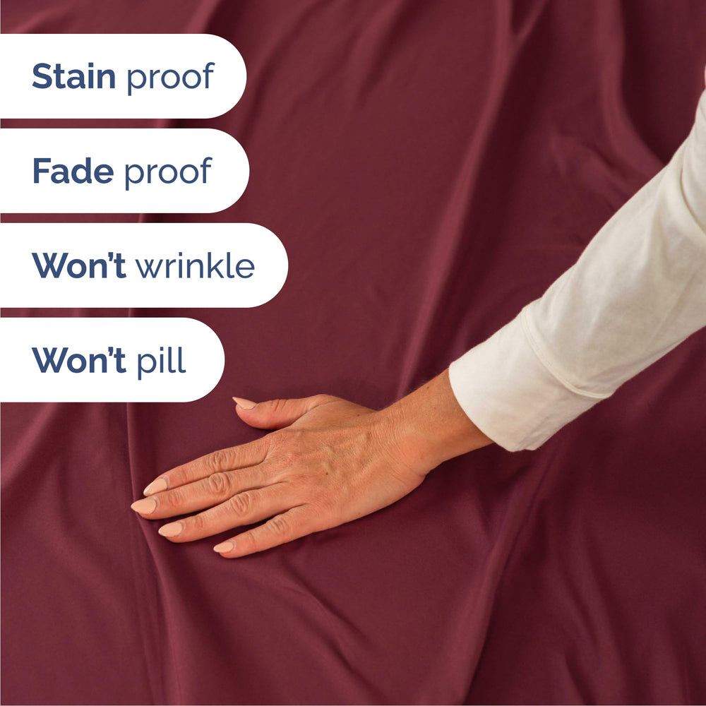 CGK Unlimited sheet texture close-up of double-brushed microfiber for silky softness benefit